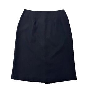 Vintage Toni Garment for C.C. Magic Black Lined Pencil Skirt Made in USA Size 12